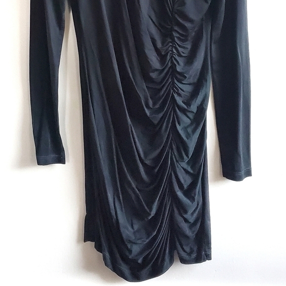 New Young Fabulous & Broke Lena Ruched Solid Emerald Ice Mini Dress NWT Small - Picture 9 of 12